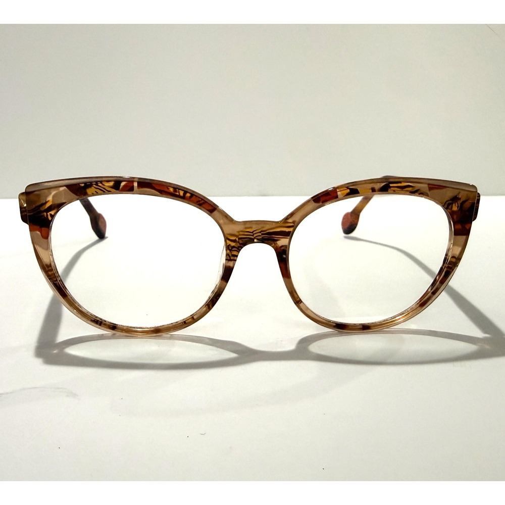 Etnia Barcelona Designer Eyeglass Frames TAT Brown Havana 51-17-140 w/ Case